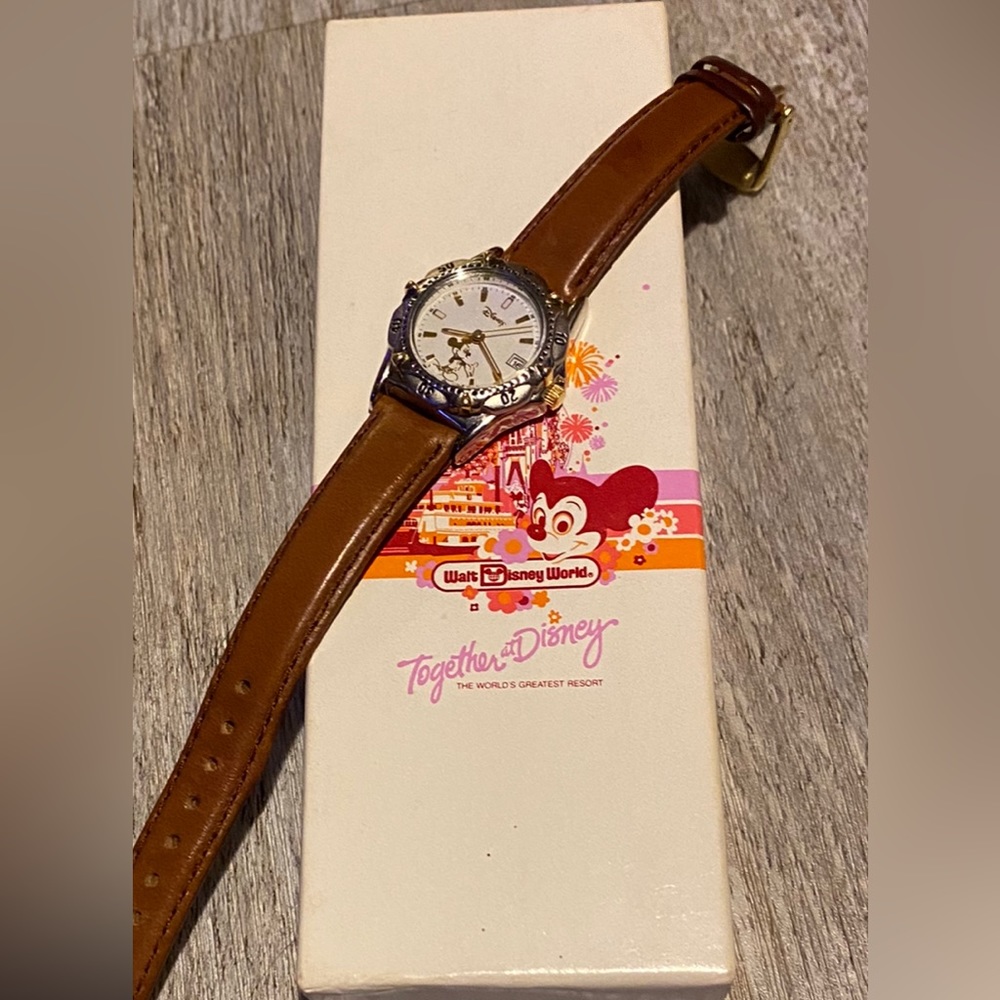 Disney vintage Mickey Mouse watch and box included